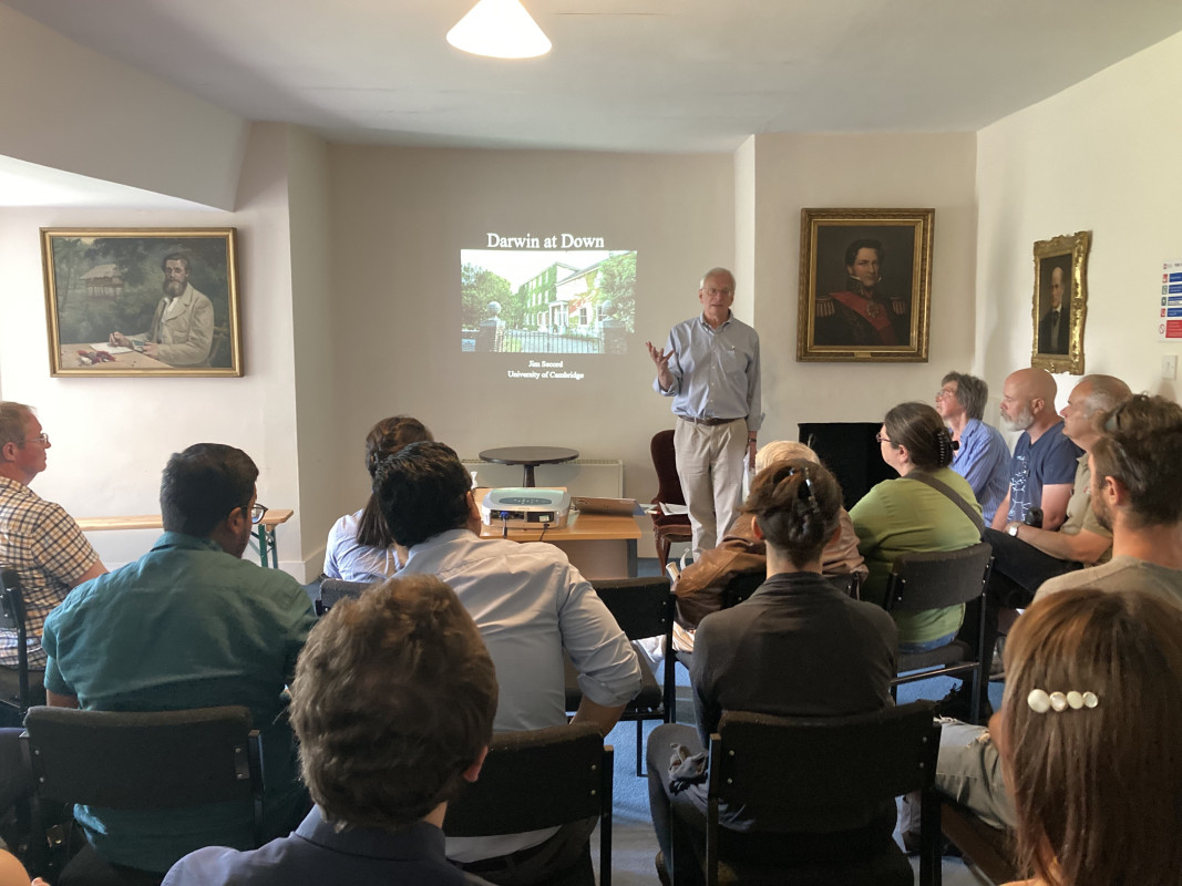 Professor Jim Secord,  Professor of History and Philosophy of Science and Director of the Darwin Correspondence Project gives a talk on Darwin and Down House to CPS members.